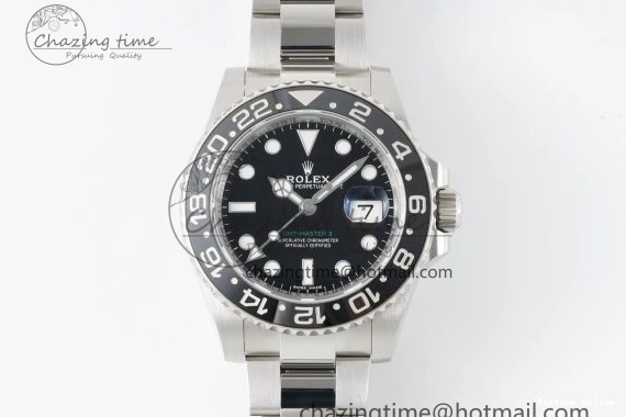1219 RelaxedFit GMT Master II 116710 LN 904L SS C+F 1:1 Best Edition Black Dial on Oyster Bracelet VR3285 CHS 2252